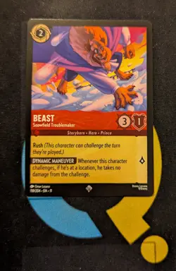 Beast - Snowfield Troublemaker 118/204 Super Rare Disney Lorcana Winterspell - Image 1