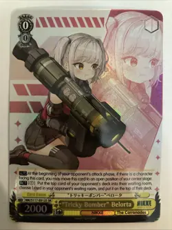 Weiss Schwarz Goddess of Victory Nikke S117-E012S SR Tricky Bomber" Belorta FOIL - Image 1