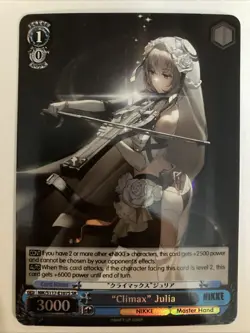 "Climax" Julia Super Rare Weiss Card NIK/S117-E107S SR NIKKE - Image 1