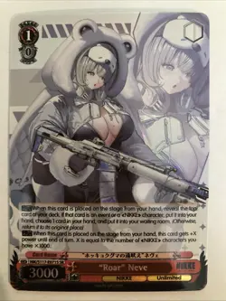 Roar Neve NIK/S117-E071S SR Super Rare Weiss Schwarz NIKKE English - Image 1