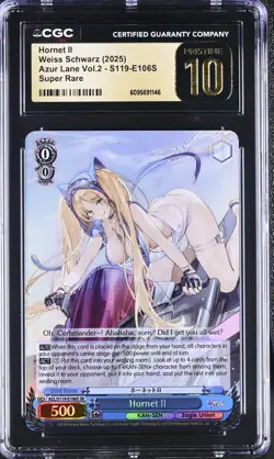 Weiss Schwarz GRADED Hornet II E106S Azur Lane 2 SR PRISTINE 10 ENG - Image 1
