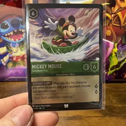 NEW Disney Lorcana Mickey Mouse Character Card 91/204 Common HOLO NM - Image 2