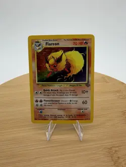 Flareon Holo 3/64 Jungle Set Pokemon Card – Vintage WOTC - Image 3