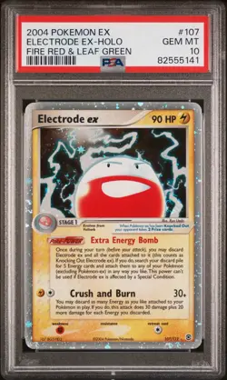 Electrode ex - 107/112 - EX Fire Red & Leaf Green Pokemon Card - PSA 10 - Image 1