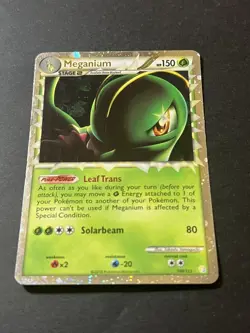 meganium prime HGSS 109/123 Ultra Rare pokemon card - Image 1