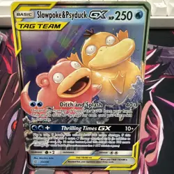 Slowpoke & Psyduck GX Holo Card 35/236 Tag Team Sm-Unified Minds - Image 1