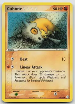 Pokemon Card Cubone Common FireRed & LeafGreen 60/112 - Image 1