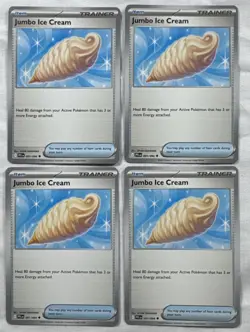 4x Jumbo Ice Cream Playset Trainer Cards x4 PFL 091/094 NM Pokemon TCG - Image 1