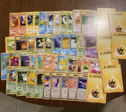 Pokemon card LOT of 50 Old Back Japanese Vintage Charmeleon n More. LP Condition - Image 1
