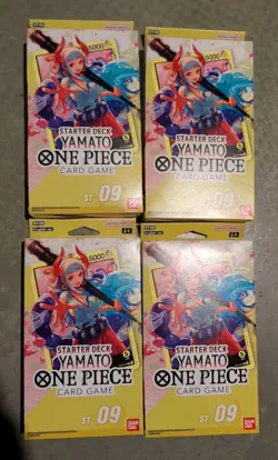 One Piece Card Game English Starter Deck 9 ST-09 Yamato - 4 Decks - Image 1