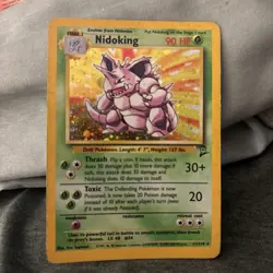 Pokemon TCG Nidoking Base Set 2 Holo Unlimited Holo Rare Card 11/130 - Image 1