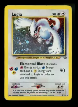 #2 Lugia 9/111 Neo Genesis 2000 Holo Rare WOTC Pokemon Card TCG - Image 1