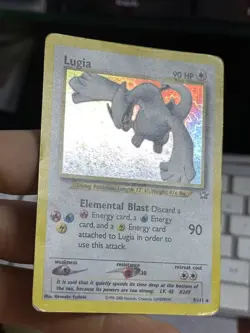 #2 Lugia 9/111 Neo Genesis 2000 Holo Rare WOTC Pokemon Card TCG - Image 5