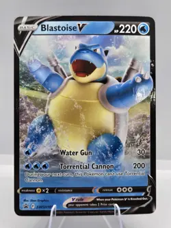 Blastoise V SWSH101 Black Star Promo Pokemon Sword & Shield Ultra Rare NM/M Card - Image 1
