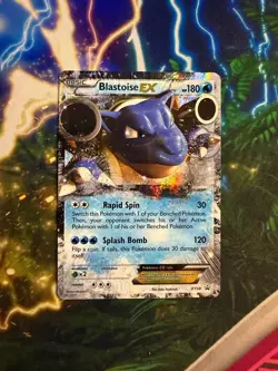 Blastoise EX XY30 NM NEAR MINT Holo Black Star Promo Rare XY 2014 Pokemon Card - Image 3