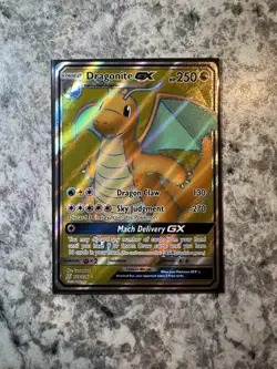 Dragonite GX Full Art 229/236 Sun & Moon Unified Minds Holo Pokemon Card NM - Image 1