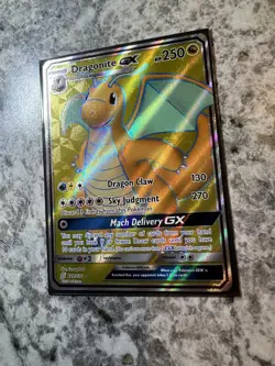 Dragonite GX Full Art 229/236 Sun & Moon Unified Minds Holo Pokemon Card NM - Image 2