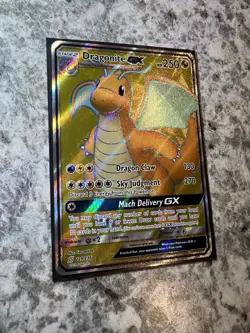 Dragonite GX Full Art 229/236 Sun & Moon Unified Minds Holo Pokemon Card NM - Image 4