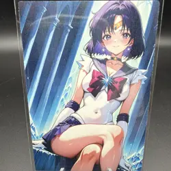 Hotaru Tomoe Sailor Saturn Anime Waifu Card Doujin ACG Goddess Holo - Image 1