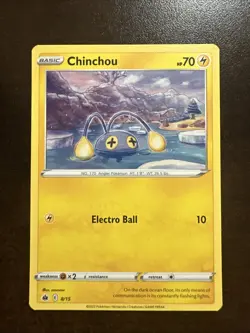 Chinchou 8/15 MP Pokemon TCG McDonald’s Promo 2022 - Image 1