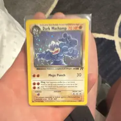 Pokemon TCG Dark Machamp Team Rocket 10/82 Holo Rare 2000 Wizards 70 HP - Image 1