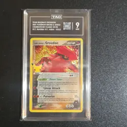 TAG Mint Team Magma's Groudon 2021 Pokemon Celebrations Classic 9/95 Holo - Image 1