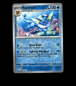 Vaporeon - 022/131 - Prismatic Evolutions - Reverse Holo Near Mint Pokemon TCG - Image 1