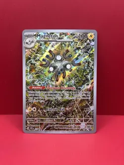 Pokemon TCG Magneton SVP 159 Surging Sparks ETB Promo Card NM - Image 1