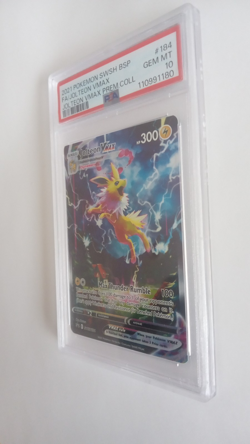 2021 Pokemon SWSH Black Star Promos Jolteon VMAX #SWSH184 PSA 10 - Image 3