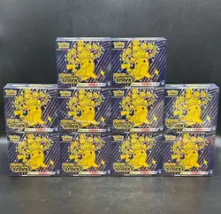 Lot (10) Pokemon TCG Scarlet & Violet Surging Sparks Elite Trainer Boxes Sealed - Image 1