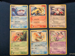 Lot of 6 EX Emerald (2005) Vintage Pokemon: Kyogre, Ninetales, others - Image 1
