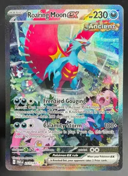 2023 Pokemon S&V Paradox Rift Roaring Moon ex Special Illustration Rare #251/182 - Image 1