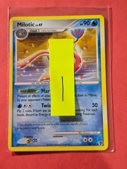 2008 Pokemon Diamond and Pearl Great Encounters #25 Milotic, R, NF/H, cd1 - Image 3