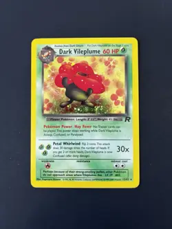 Pokemon Dark Vileplume 13/82 Holo Team Rocket NM - Image 2