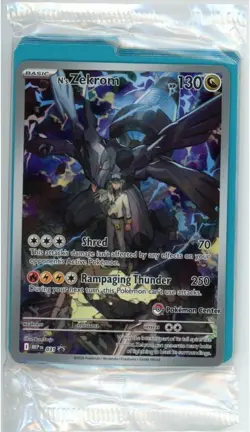 N's Zekrom 031 MEP Ascended Heroes ETB Promo Pokemon Center Stamp SEALED 2026 - Image 1
