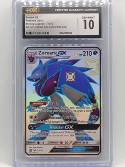 Pokemon 2019 Hidden Fates Shiny Zoroark GX 77a/73 Great Ball Collection CGC 10💎 - Image 1