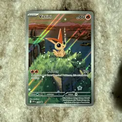 Pokemon TCG Victini SVP 208 Full Art Illustration Black Star Promo Rare Holo - Image 1