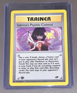 Sabrina’s Psychic Control 1st Edition 121/132 - Gym Challenge Pokemon - Image 1