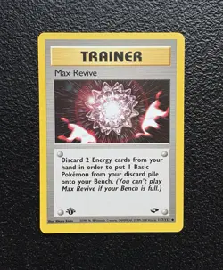 Pokemon TCG - 1st Edition Max Revive 117/132 - Vintage Rare - Gym Challenge *NM - Image 1