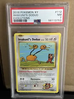 2016 Pokemon XY Evolutions ImakunIU's Doduo #112 PSA 7 - Image 1