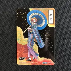S0663 Nami in Kimono Grand Log Vintage Card Japanese One Piece Wano Country - Image 2