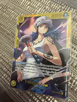 One Piece Trafalgar Law EB03-100 Full Art Foil 6000 Power Heroines Edition Card - Image 1