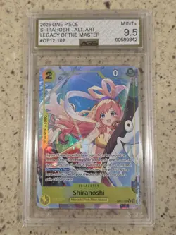 Shirahoshi OP12-102 SR Alternate Art English One Piece AGC 9.5 - Image 1