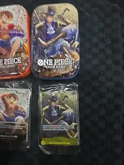 3x ONE PIECE TIN PROMO SET TS-02 THREE BROTHERS TINS AND PROMOS ONLY NO PACKS - Image 4