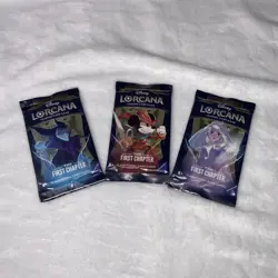 LOT OF 3 - Disney Lorcana Trading Card Game The First Chapter Booster Packs - Image 1