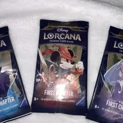 LOT OF 3 - Disney Lorcana Trading Card Game The First Chapter Booster Packs - Image 5