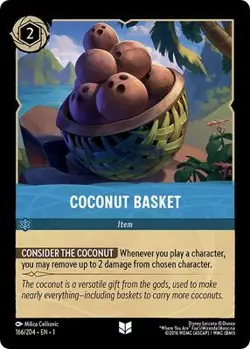 Coconut Basket 166/204 NM Reg Disney Lorcana - Image 1