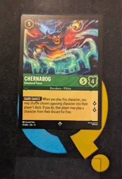 Chernabog - Unnatural Force 77/204 Super Rare Disney Lorcana Winterspell - Image 1