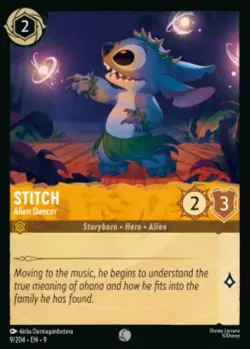 Stitch-Alien Dancer 9/204 Fabled Non-Foil Disney Lorcana - Image 1