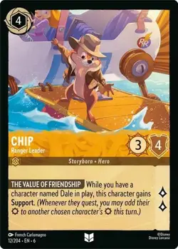 Chip - Ranger Leader 12/204 Azurite Sea Non-Foil Disney Lorcana - Image 1